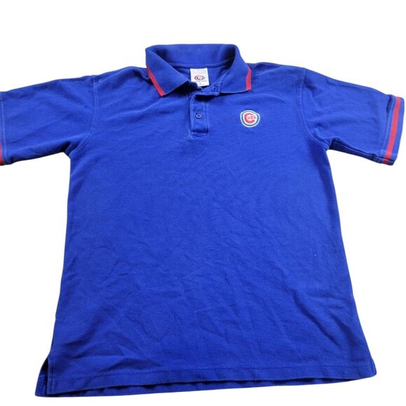 True Fan Other - Vintage Chicago Cubs Polo Shirt Adult Medium Blue True Fan Short Sleeve